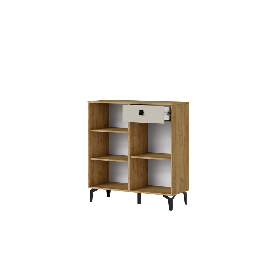 Прихожая Милан комод дуб крафт золотой/кашемир 
